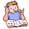 Boy writing
